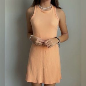 Cream Orange Summer Dress